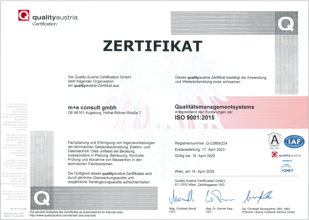 Abbildung eines Zertifikates